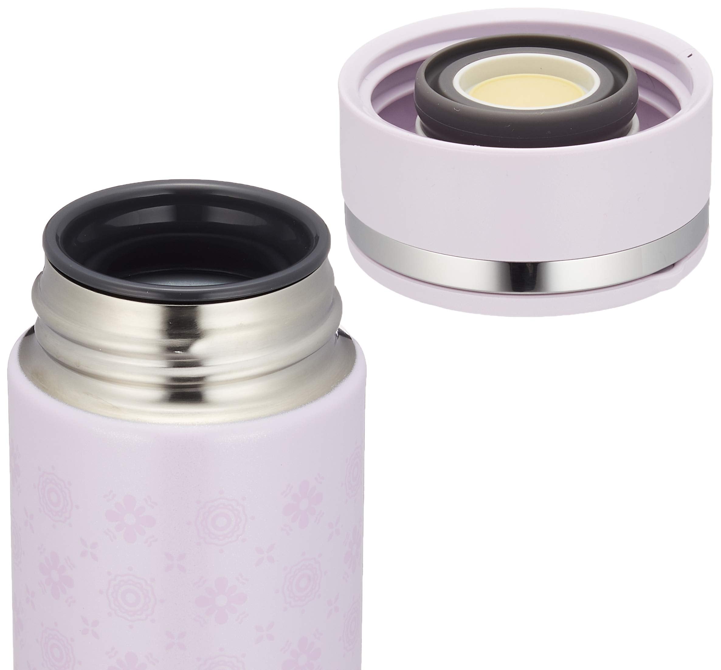 Zojirushi Stainless Steel 200ml Water Bottle in Pearl Lavender - Direct Drinking Mug Sm-Ed20-Vp