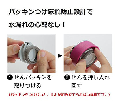 Zojirushi Stainless Steel Direct Drinking Water Bottle 480ML Turquoise Blue Sm-La48-Av