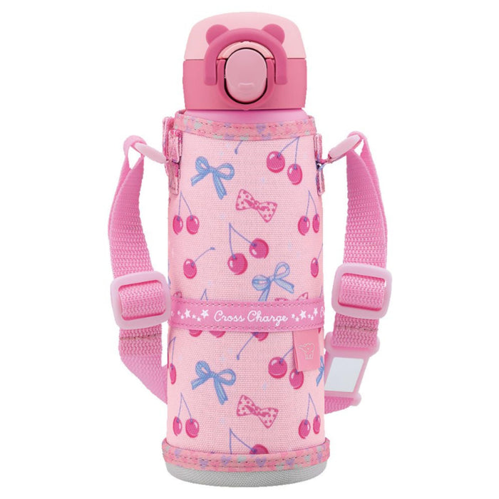 Zojirushi Stainless Steel Kids Mug 480ml One-Touch Easy Clean Water Bottle Cherry Pink - Sm-Ua48-Pz