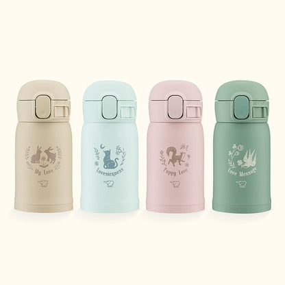 Zojirushi 0.24L Watery Green One-Touch Stainless Steel Water Bottle Seamless Mug