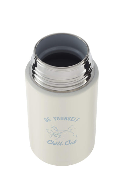 Zojirushi Dusty Blue Stainless Steel Water Bottle Seamless 0.24L Screw Mug - Sm-Zp24-Az