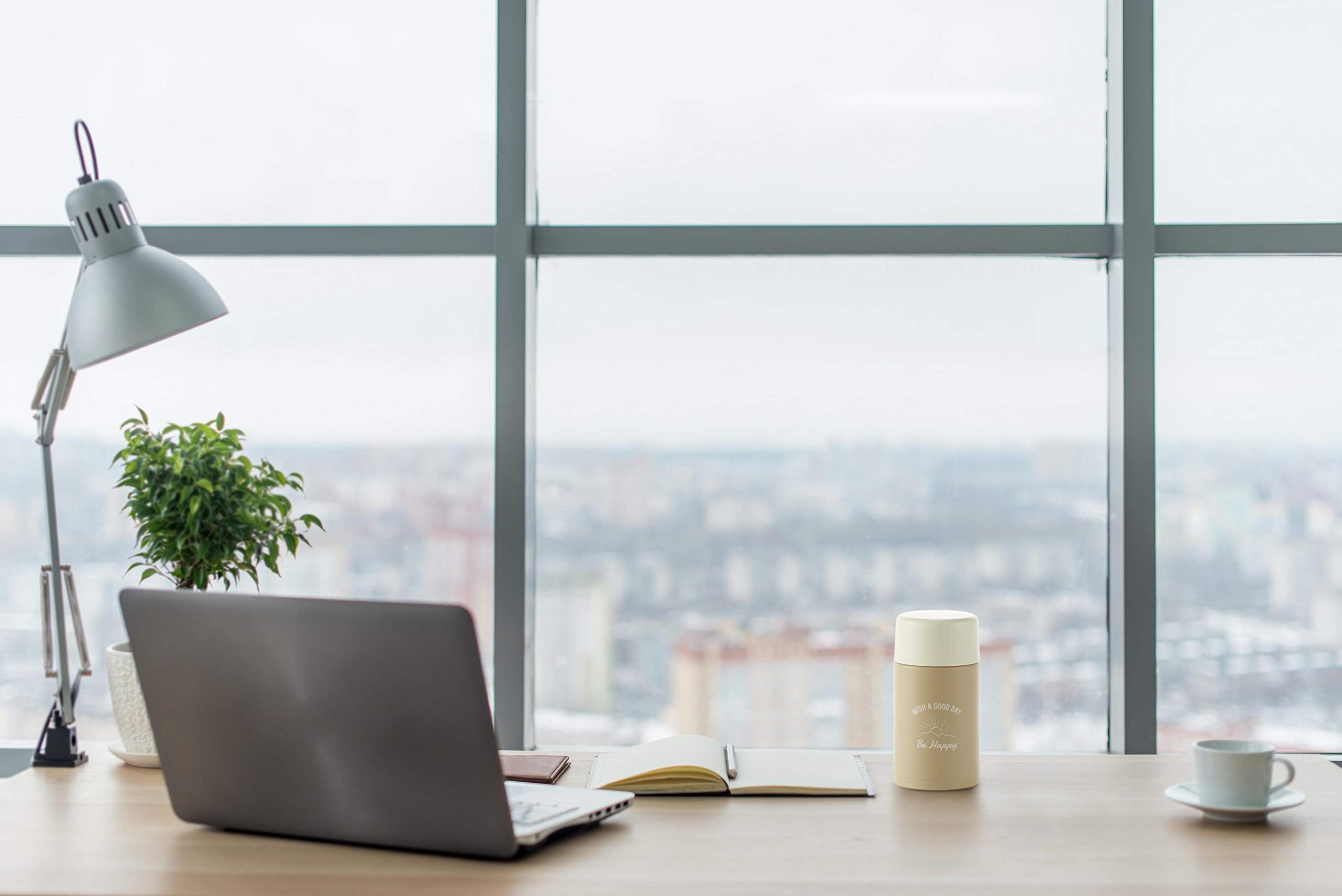 Zojirushi Latte Beige Stainless Steel Water Bottle Seamless Screw Mug 0.24L