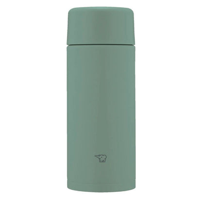 Zojirushi Stainless Steel Water Bottle Matte Green Seamless Cap 360Ml - Easy to Clean