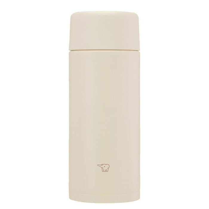 Zojirushi Sand Beige Stainless Steel Water Bottle 360ml with Seamless Cap Easy to Clean SM-ZB36-CM