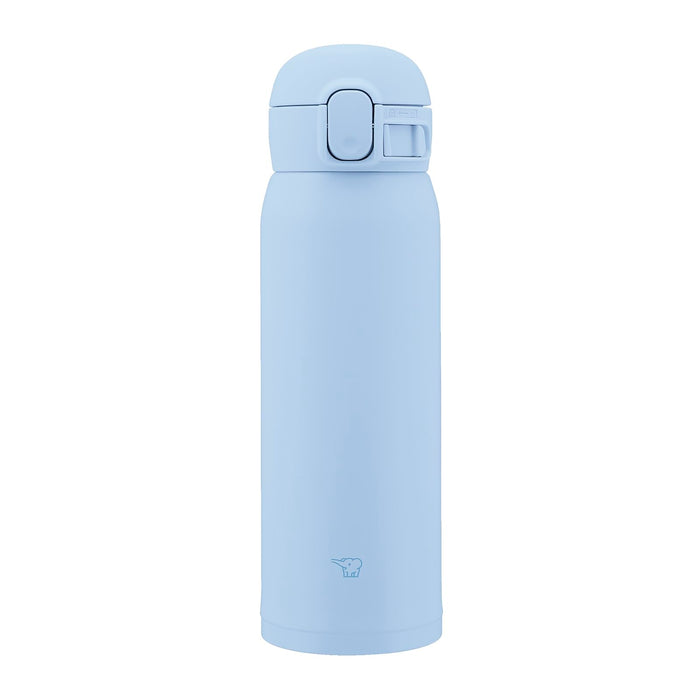Zojirushi SM-WS48-AM Stainless Steel Water Bottle One-Touch 480ml Airy Blue