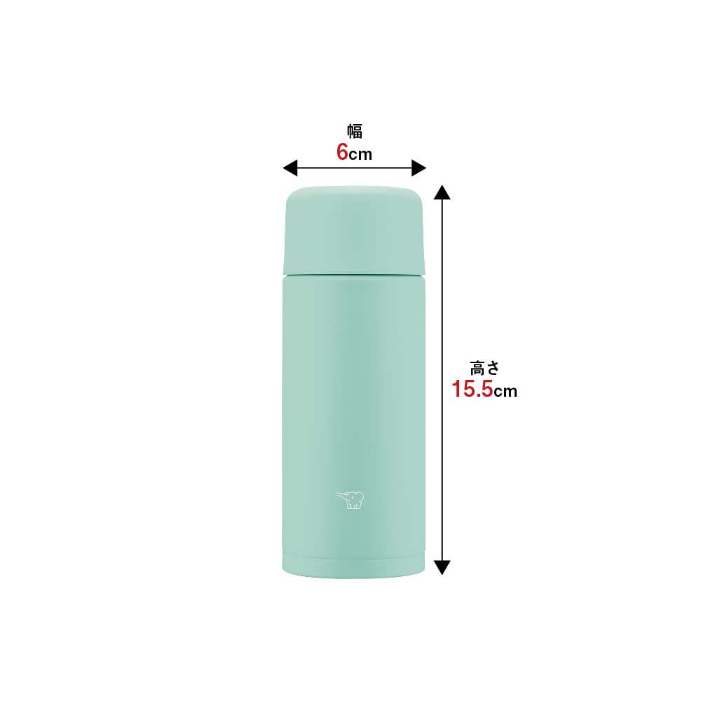 Zojirushi 250ml Stainless Steel Water Bottle Easy Clean Soft Turquoise SM-MA25-AL