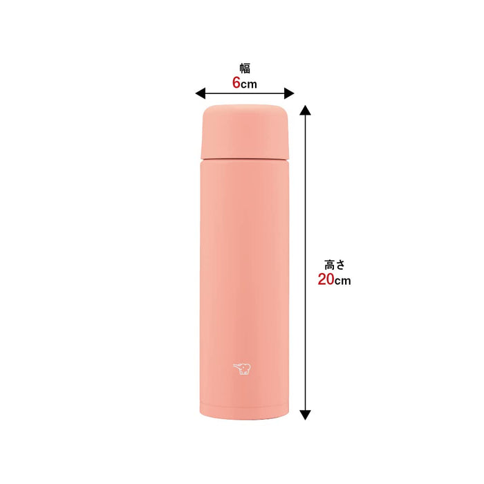 Zojirushi Dahlia Pink Stainless Steel 350ml Water Bottle - Easy Clean Small Capacity SM-MA35-PM