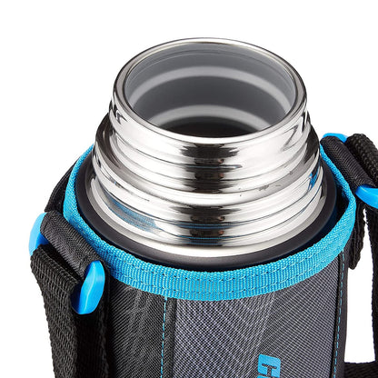 Zojirushi Stainless Steel 820ml 2-Way Water Bottle for Field Trip and School in Black Blue