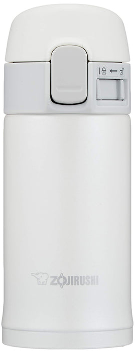 Zojirushi 200ml Stainless Steel Direct Drinking Water Bottle One-Touch Open White