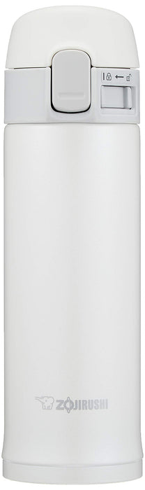 Zojirushi 300ml Stainless Steel Water Bottle One-Touch Open White - SM-PC30-WA