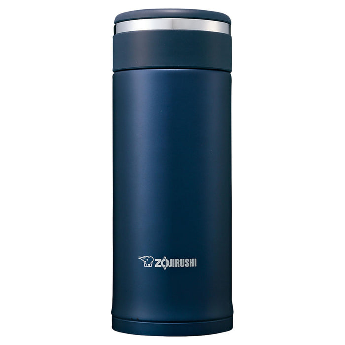 Zojirushi Stainless Steel Water Bottle 360ml Lightweight Navy Mug with Hot/Cold Insulation Direct Drinking