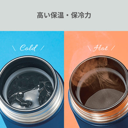 Zojirushi Stainless Steel Water Bottle 360ml Lightweight Navy Mug with Hot/Cold Insulation Direct Drinking