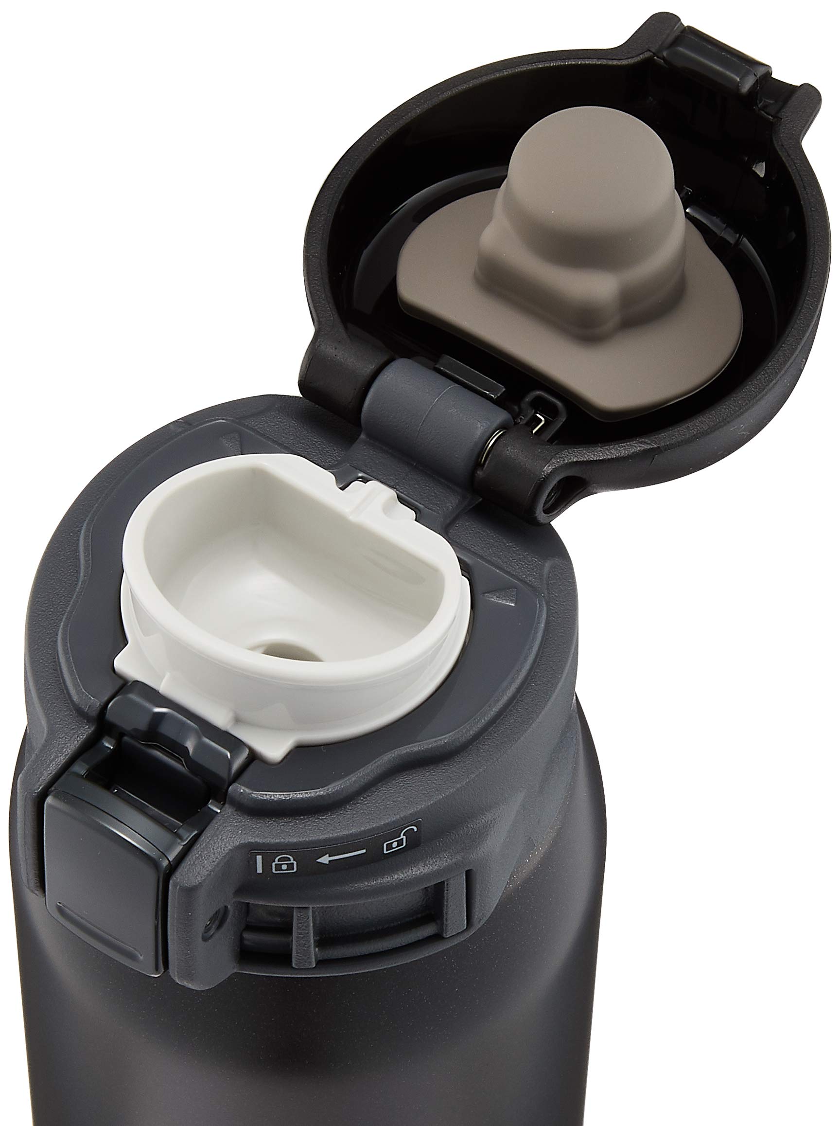 Zojirushi 360ml Lightweight Stainless Steel Water Bottle Matte Black Cold/Hot Insulated