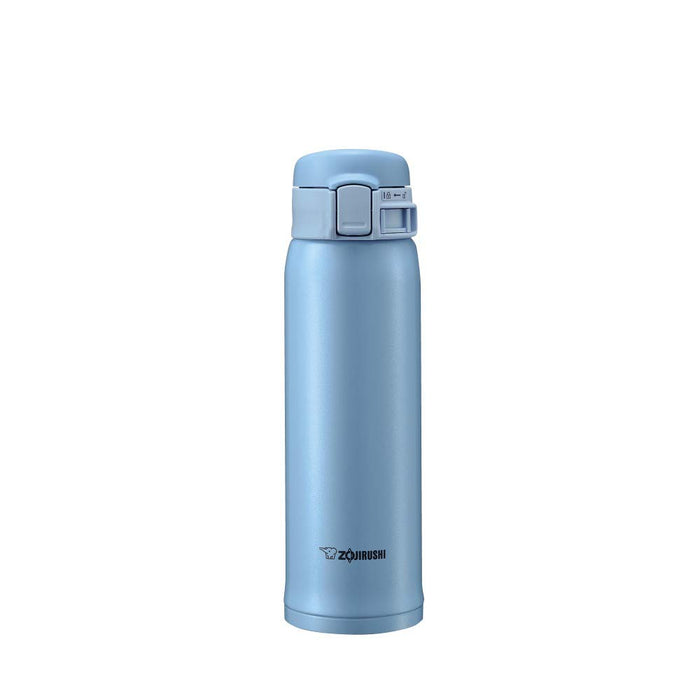 Zojirushi Stainless Steel Lightweight 480ml Water Bottle - Direct Drinking Cold/Warm Light Blue