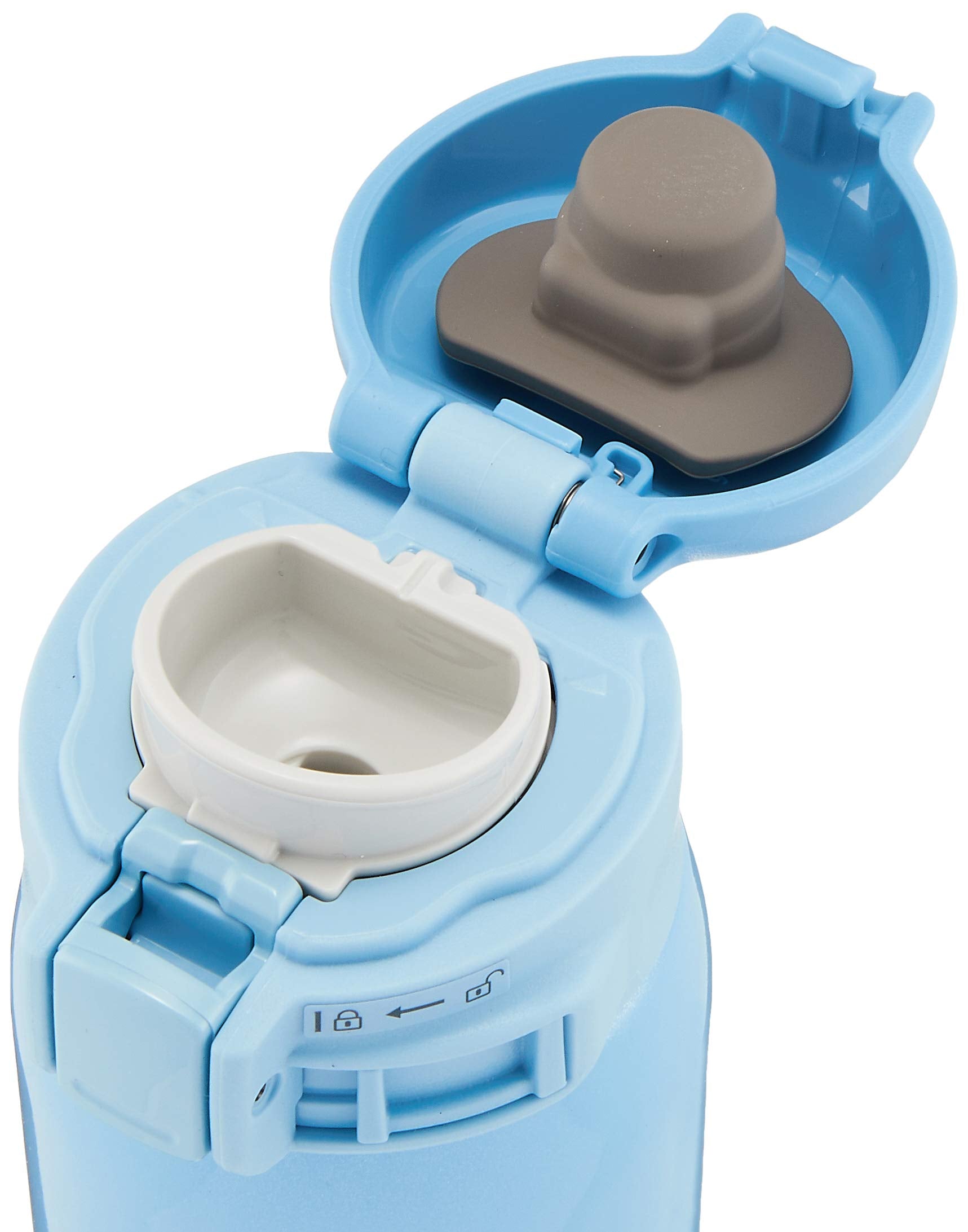 Zojirushi Stainless Steel Lightweight 480ml Water Bottle - Direct Drinking Cold/Warm Light Blue