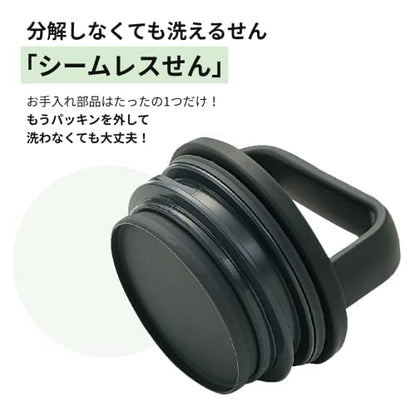 Zojirushi 300ml Portable Water Bottle Easy Clean Forest Gray Integrated Lid - SX-JA30-HM