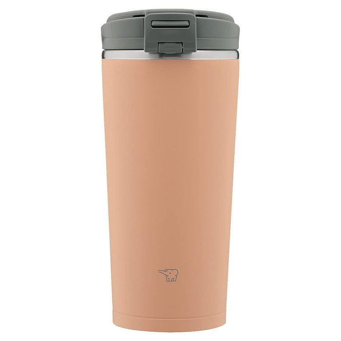 Zojirushi Portable Water Bottle Tumbler 300ml Cinnamon Beige Easy-to-Clean Flip Lid SX-KA30-CM
