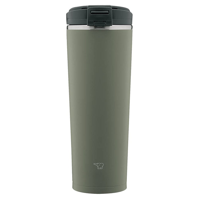 Zojirushi 400ml Carry Tumbler - Portable Water Bottle with Integrated Lid Easy Clean in Forest Gray