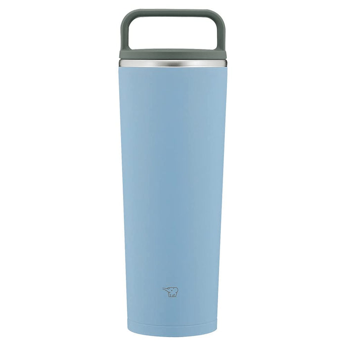 Zojirushi 400ml Portable Water Bottle with Seamless Lid in Fog Blue Easy to Clean