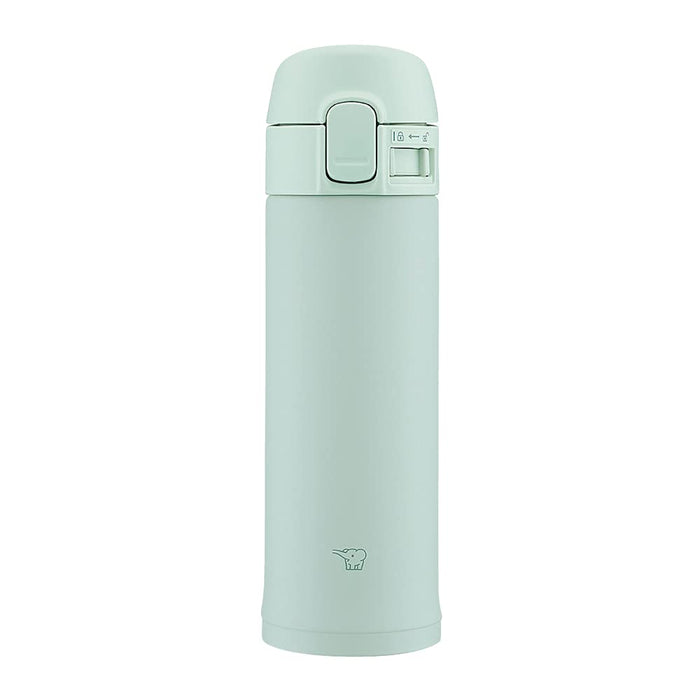Zojirushi 0.3L Stainless Steel Water Bottle One-Touch Mug in Sage Green