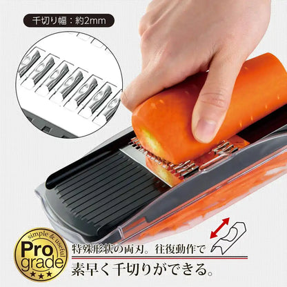 Shimomura Kogyo Japan Professional Julienne Cutter Pg-611 Niigata Tsubamesanjo Black