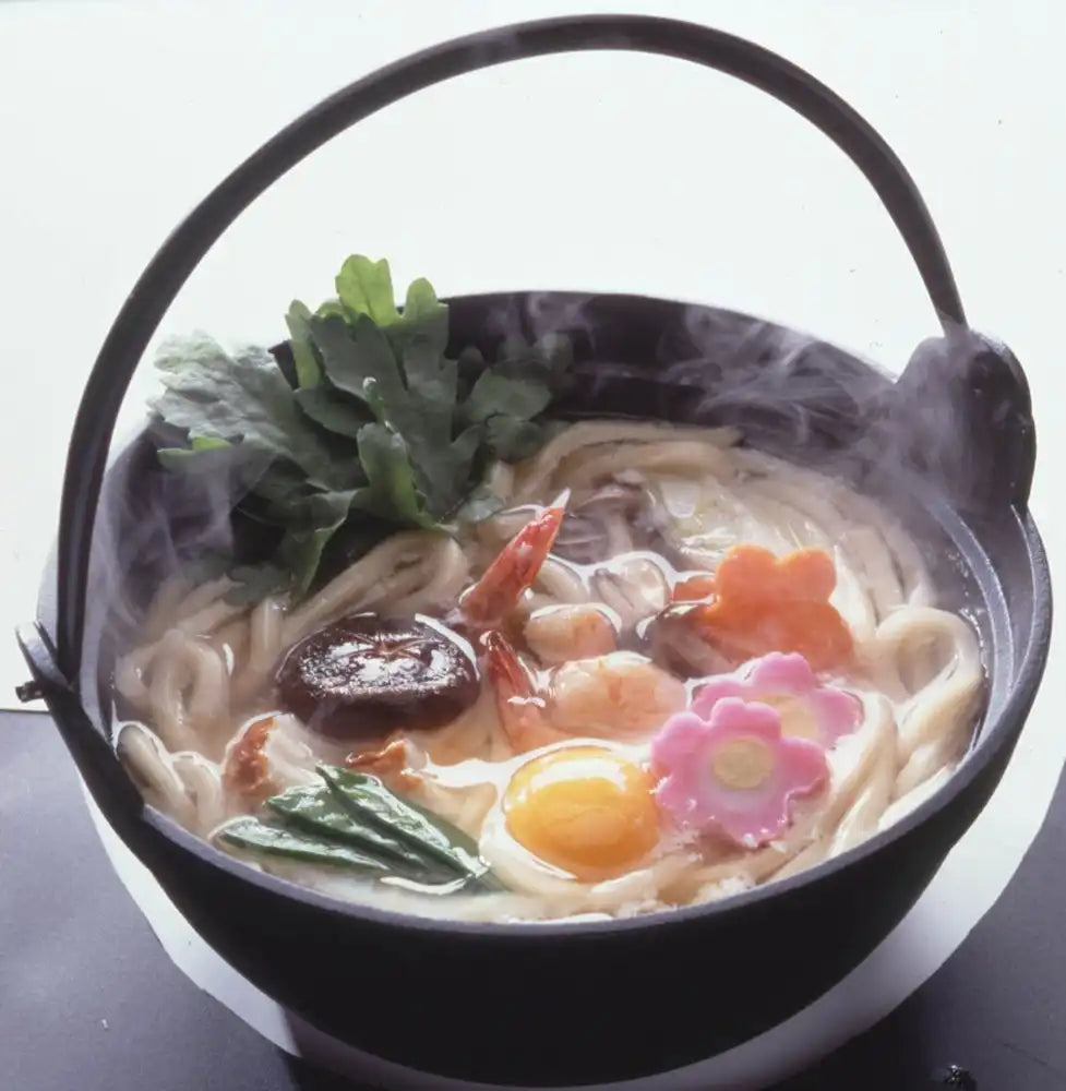 Ikenaga Iron Works Tekko Iron Pot 21Cm For 2-3 People W/ Wooden Lid From Japan