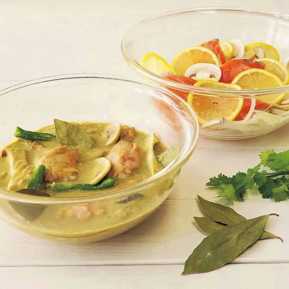 Hario Japan Heat Resistant Glass Shallow Bowl 2500Ml Buono Kitchen Mxpa-250-Bk Clear