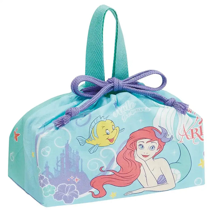 Skater Disney Ariel Kids Lunch Box Bag with Gusset - Made in Japan