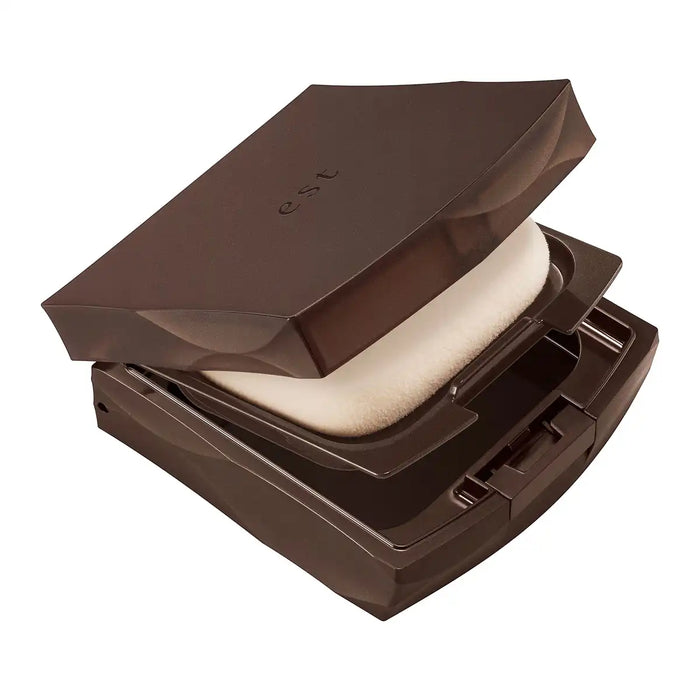 Est Illuminating Powder Foundation Compact Brown - Radiant Finish Makeup