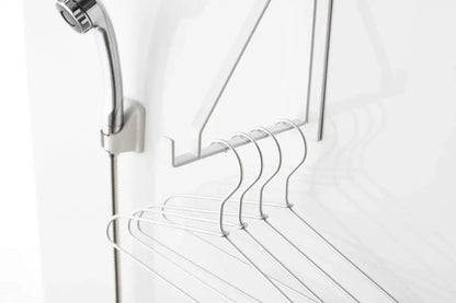 Yamazaki Industrial 4712 Magnet Bathroom Drying Hanger White Japan W5Xd18.5Xh23Cm