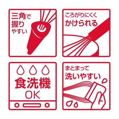 Thermos Mini Size Black Kitchen Whisk Tool Model Kt-W002 Bk