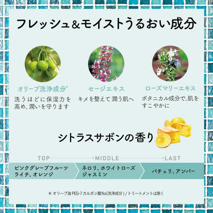 Diane Botanical 800ml Citrus Foam Body Soap – Refreshing & Moisturizing