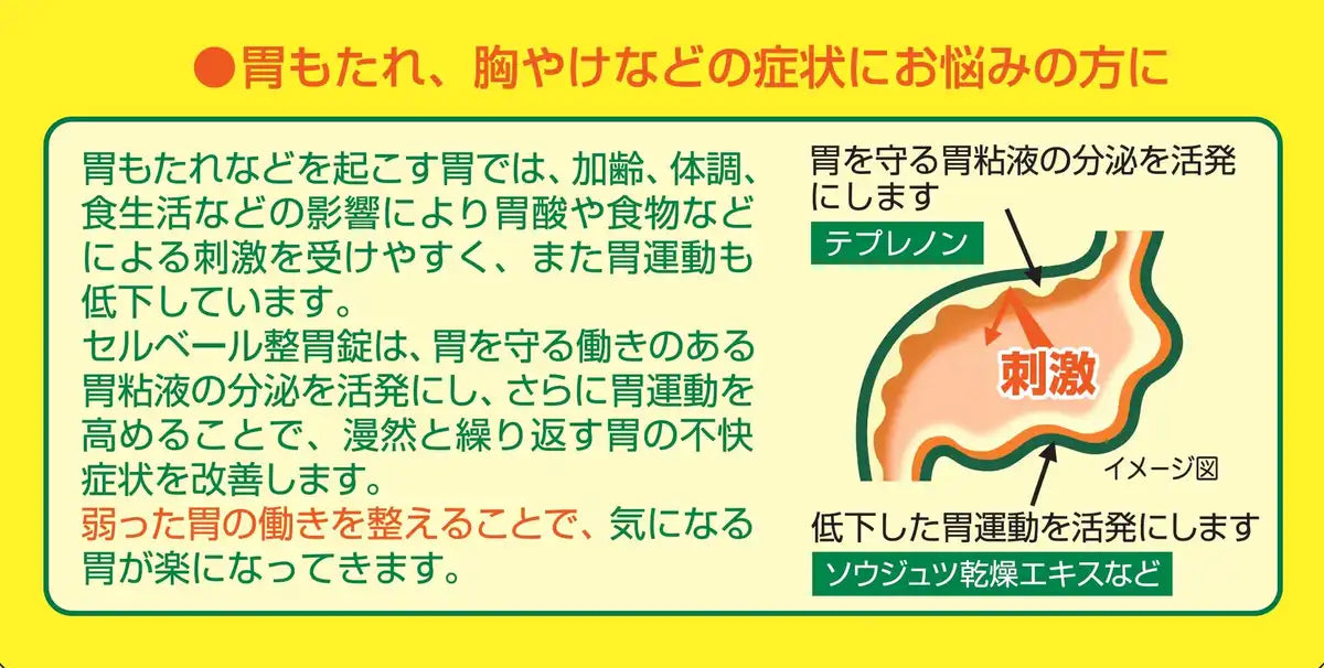 Cerbere Selbelle Stomach Regulating Tablets - 21 Tablets for Digestive Health