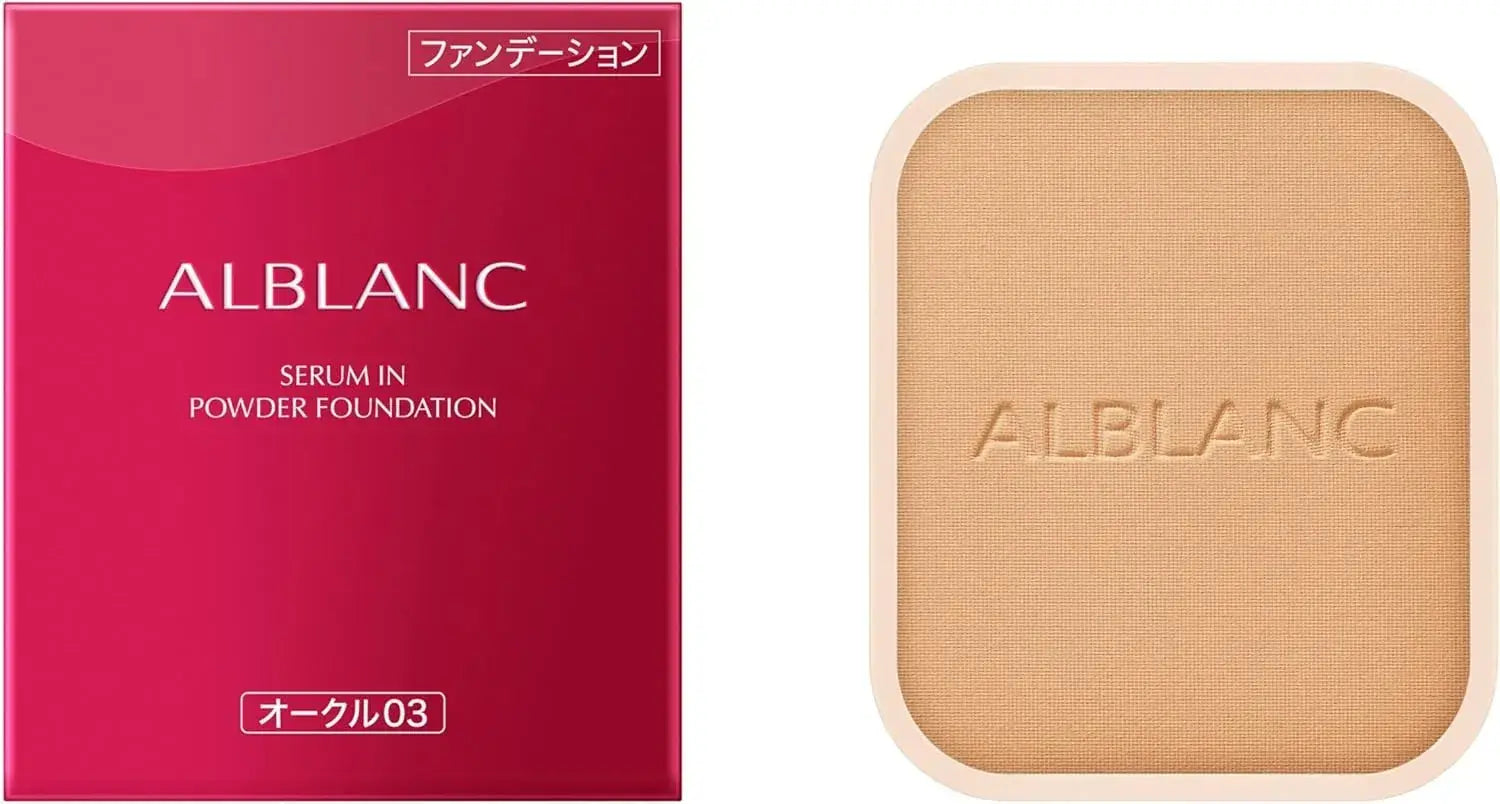 Alblanc Serumin Powder Foundation Ochre 03 Lightweight Finish