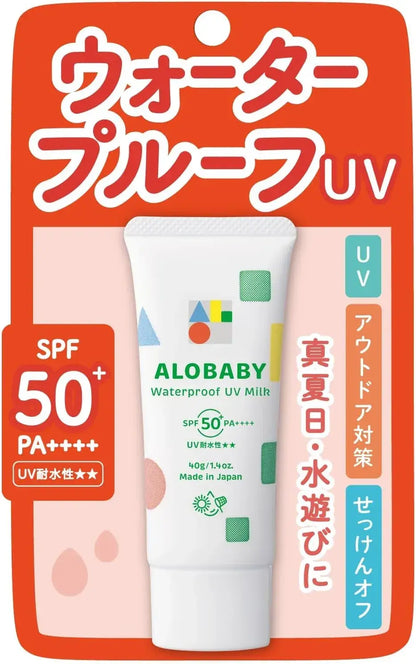 Alobaby Aloe Baby Waterproof UV Sunscreen Milk SPF 50 PA++ Organic