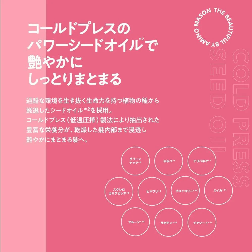 Amino Mason Shiny and Moist Shampoo for Smooth and Radiant Hair Amino Mason