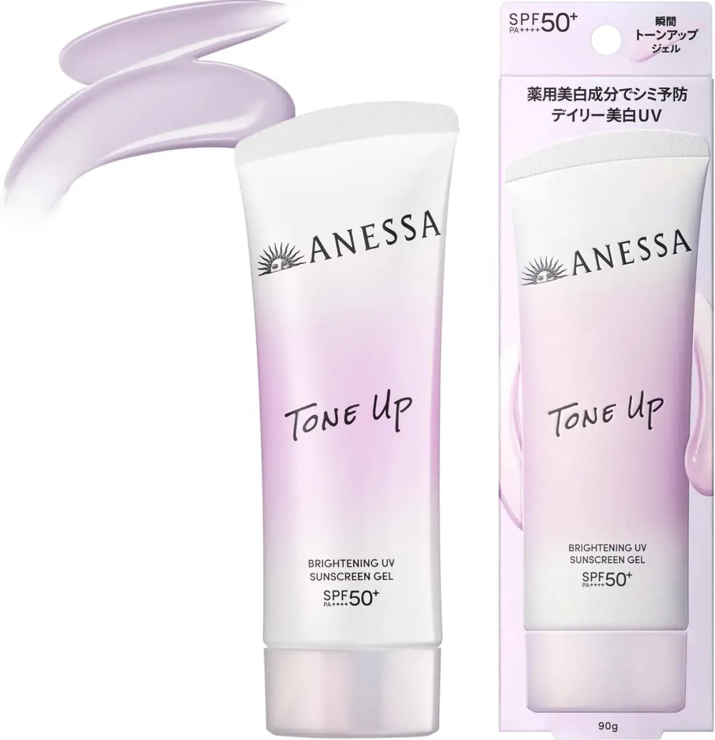 Anessa Brightening UV Gel Sunscreen SPF50 PA+++ White Floral Scent - 90g - 4909978205539