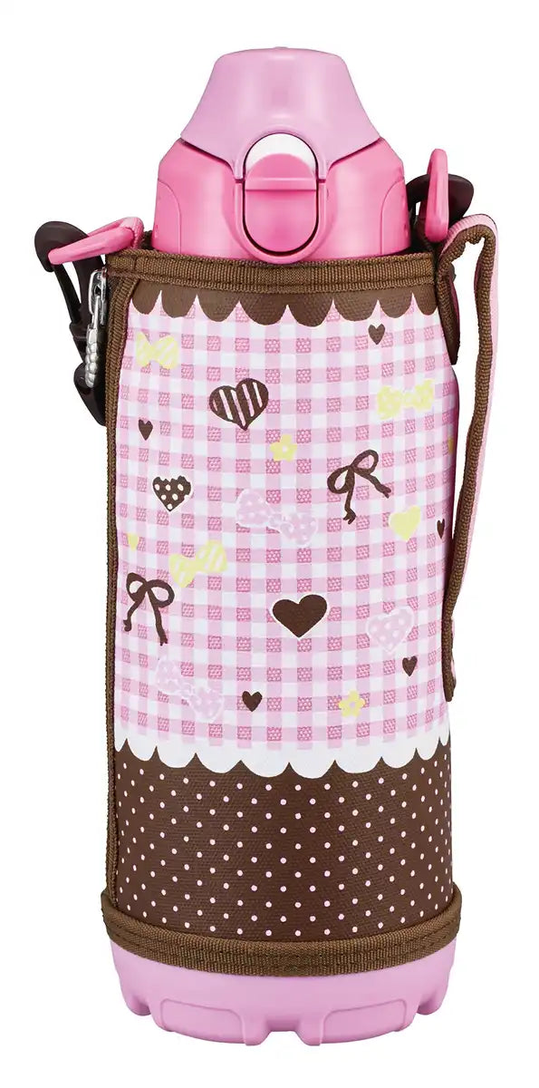 Tiger MBO-G080-PC 800ml Stainless Steel Water Bottle with Pouch Sahara Pink