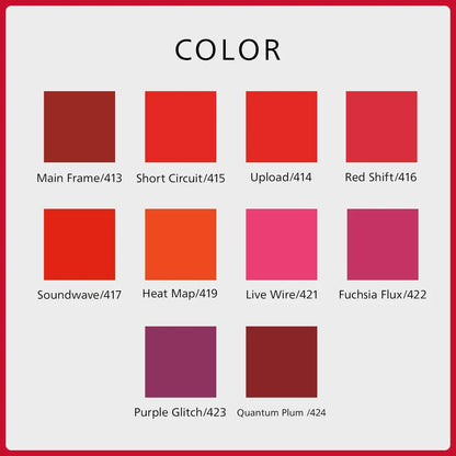 Shiseido Techno Satin Gel Lipstick 416 Red Shift 3.3G Moisturizing