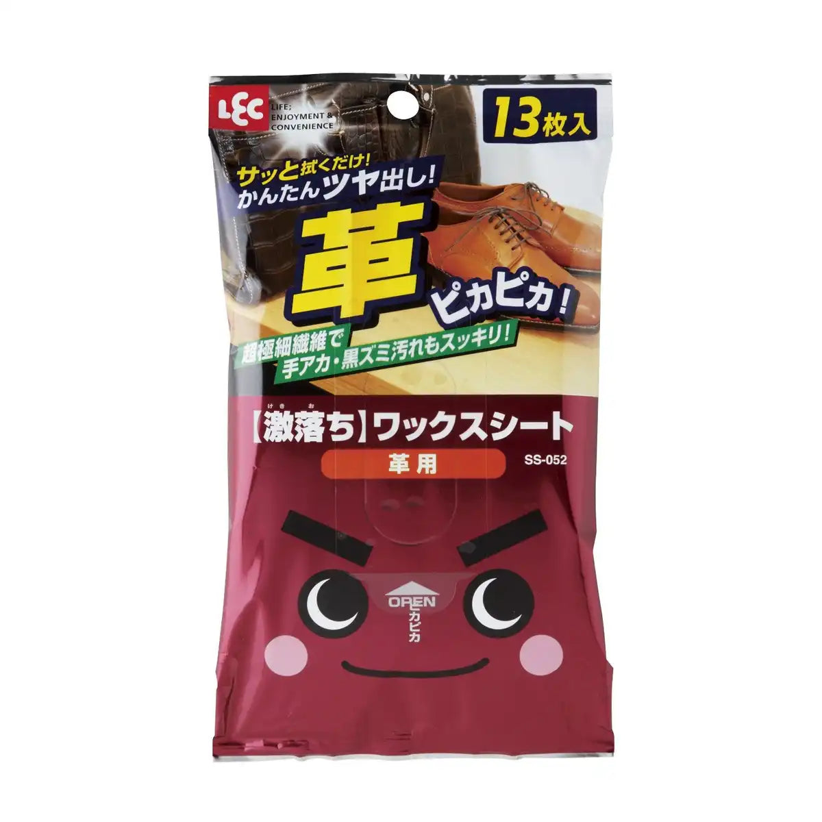 Lec Gekiochi Wax Sheets For Leather 13 Sheets (Microfiber) Japan Ss-052