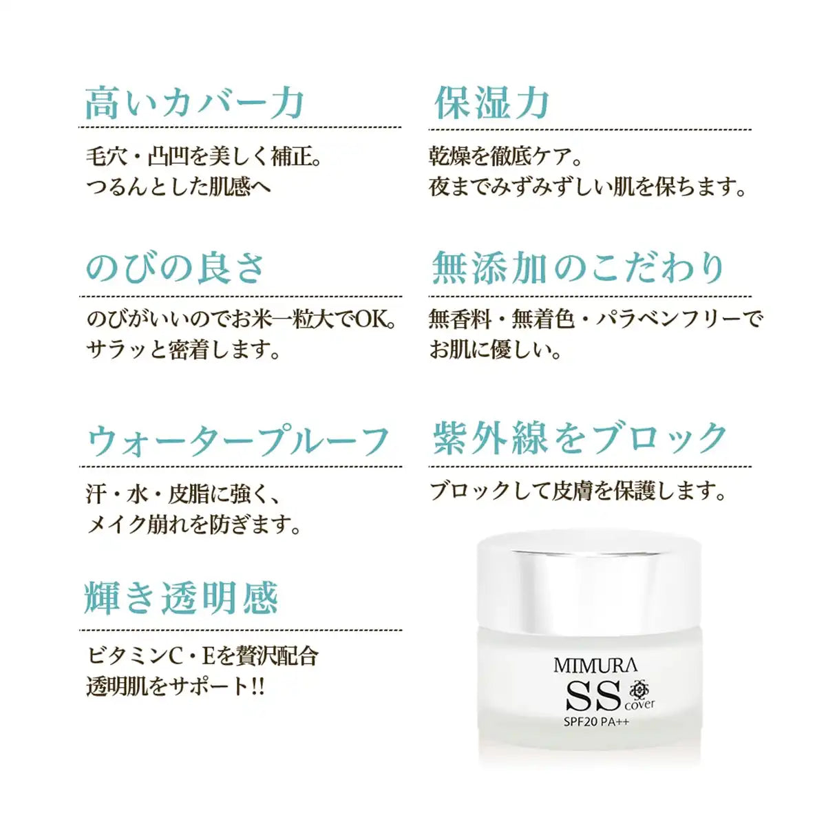 Mimura Smooth Skin Makeup Base Primer 20g Pore Concealer UV Protection