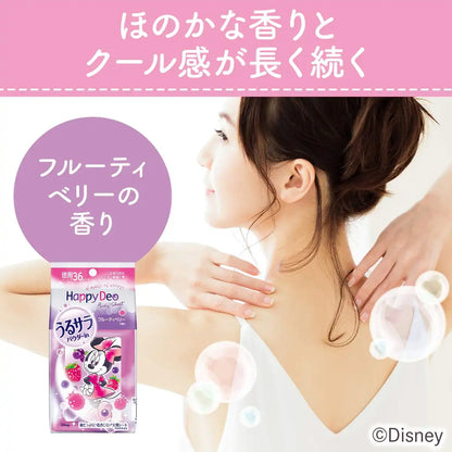 Mandom Happy Deo Body Sheet for Women Fruity Berry Scent 36 Moisturizing Sheets