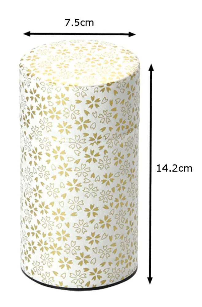 Yamaco Po-Kan Flower Large Tea Canister 80088 - Elegant Storage Solution