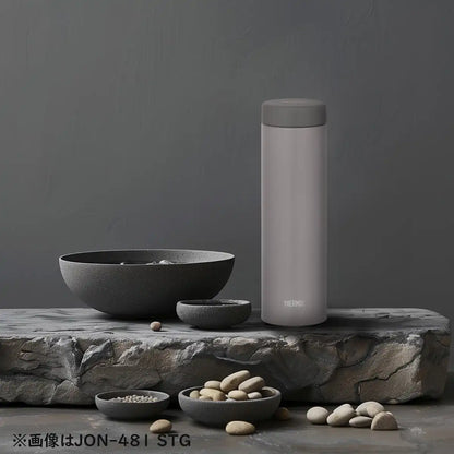 Thermos Vacuum Insulated Stainless Steel Water Bottle Jon-351 Stg Portable 350Ml Stone Gray with Easy-Clean Design