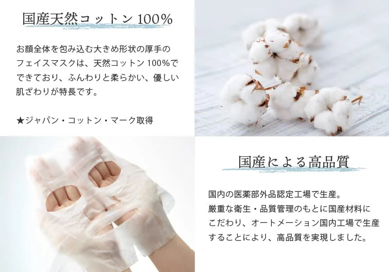Megumi Honpo Japan Hot Spring Water Sheet Mask 4 Uses Natural Cotton F