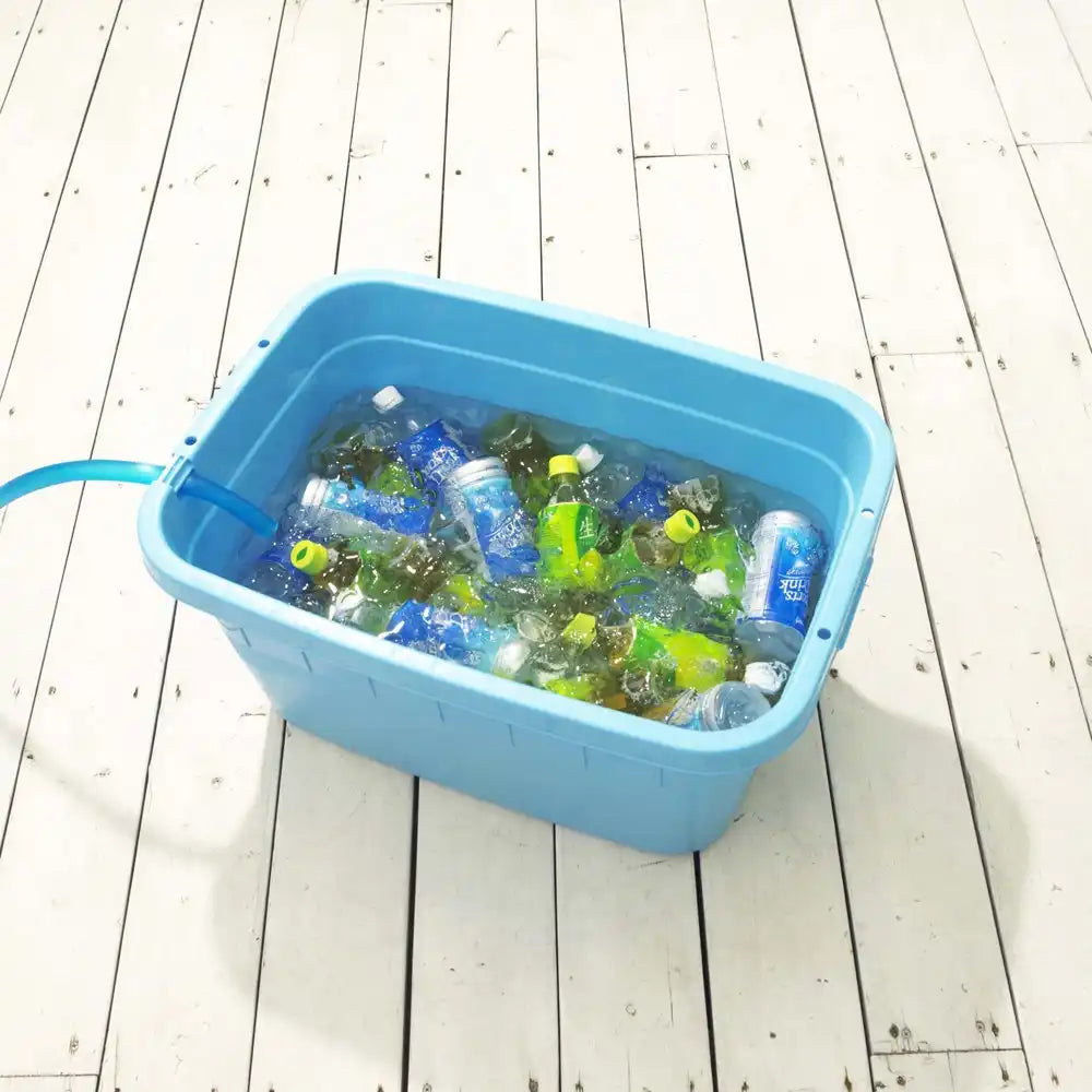 Shinkigosei Synthetic Dragonfly Square Type Drainage Stopper 60 Type 62L Blue Japan 66X47X33Cm