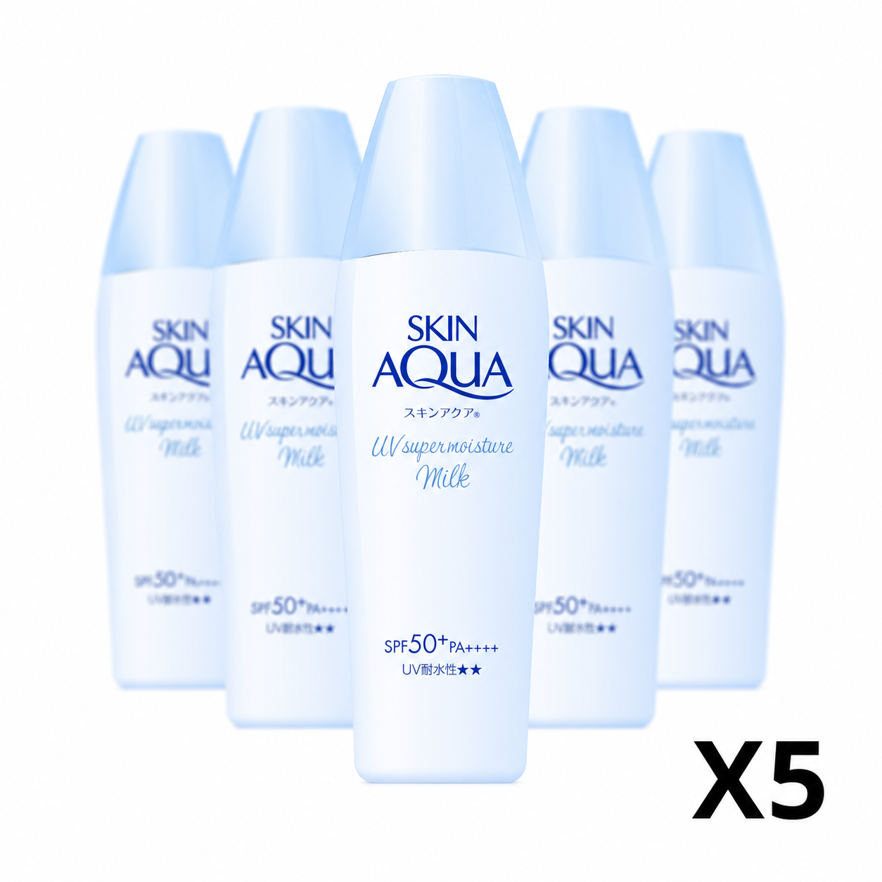 Skin Aqua Super Moisture Milk 40ml Sunscreen Lotion 5-Pack