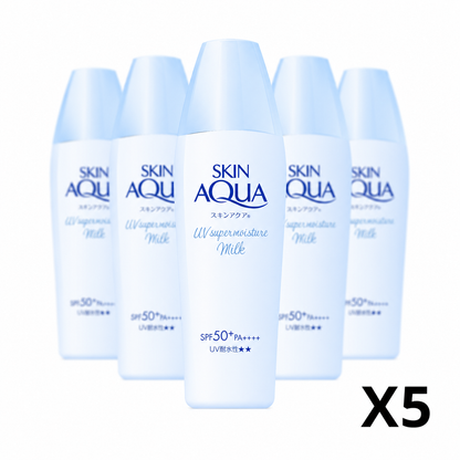 Skin Aqua Super Moisture Milk 40ml Sunscreen Lotion 5-Pack