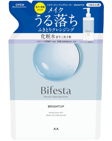 Bifesta Micellar Cleansing Water Bright Up [refill] 360ml - Japanese Cleansing Water