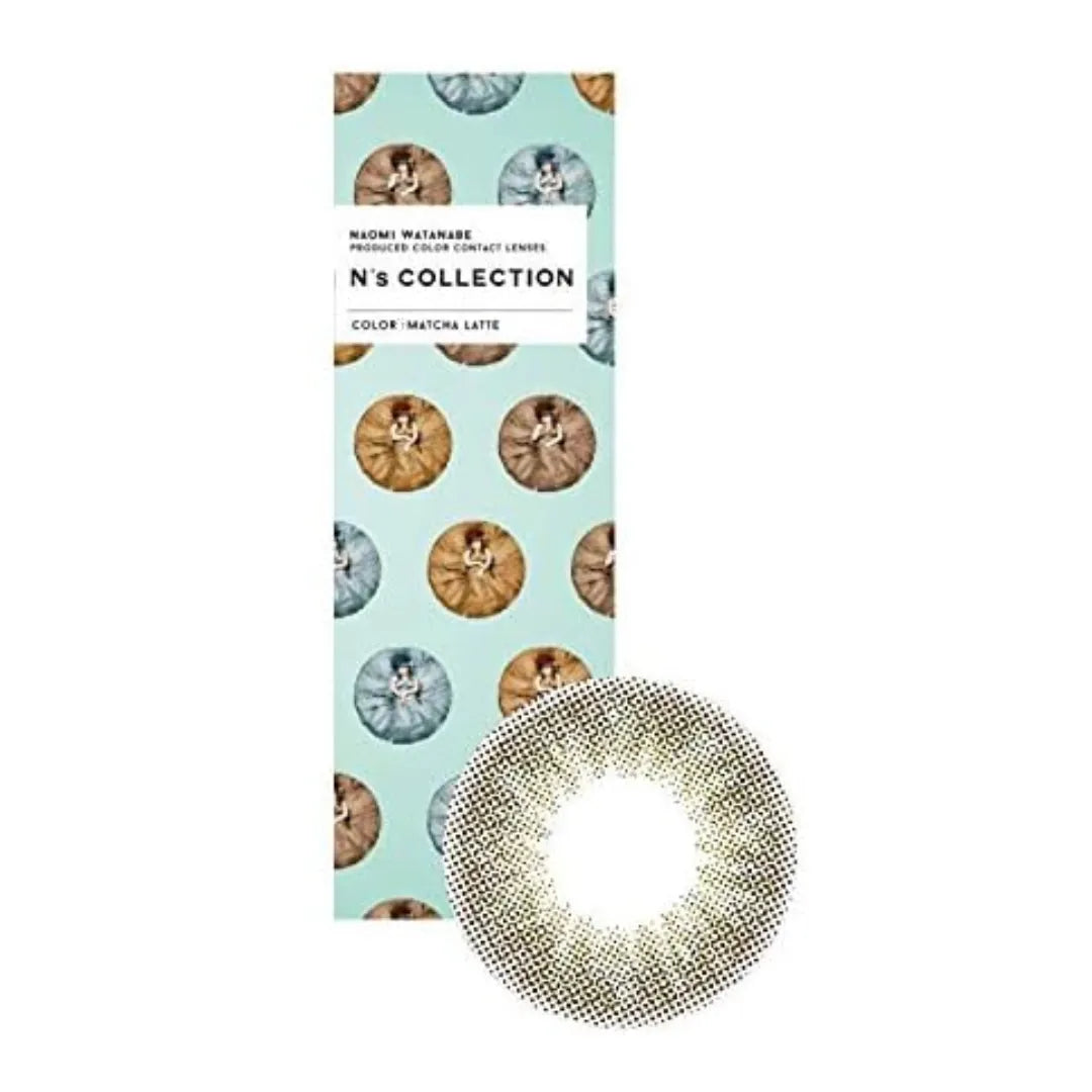 N'S Collection Color Contacts [Matcha Latte] -7.50 Naomi Watanabe Produced 10 Sheets Made In Japan